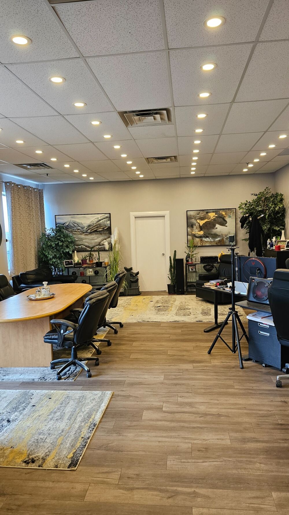 Main floor office space, view A
